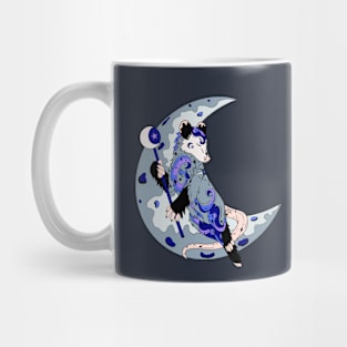 Fantasy opossum, spirit animal and protector of the moon Mug